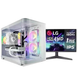 بي سي قيمنق, RYZEN 5 9600X, RTX 5060TI, رام 16GB, تخزين 1 تيرا SSD,  ويندوز 11, تجميعة بي سي دي ميغا مخصصة للالعاب مع شاشة تقسيط