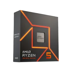 معالج AMD رايزن 5 7600X 4.7 Ghz 6 كور ايه ام 5، 5.3 GHz