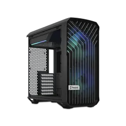 صندوق كمبيوتر العاب , Fractal Design , Torrent Compact RGB , حجم متوسط , أسود , من الزجاج المقسى