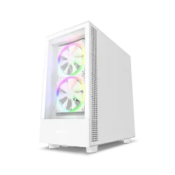 صندوق كمبيوتر العاب , NZXT , H5 Elite Edition , حجم متوسط , ابيض كامل (CC-H51EW-01)[:]