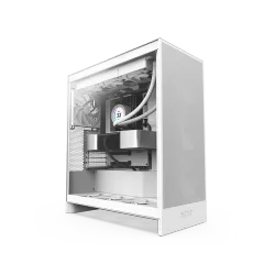 صندوق كمبيوتر ألعاب , NZXT , اتش 7 فلو (2024) - ميد تاور ATX - أبيض بالكامل (CM-H72FW-01)