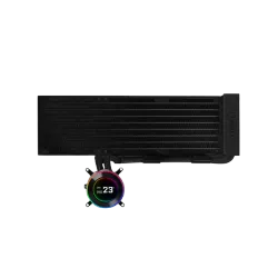 مبرد مائي , ليان لي , HydroShift II LCD-C 360N , بدون مراوح , بشاشة LCD - أسود (GHS2LCD36B)