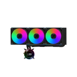 مبرد مائي , ليان لي , HydroShift II LCD-C 360R , بشاشة LCD - أبيض (GHS2LCD36RW)
