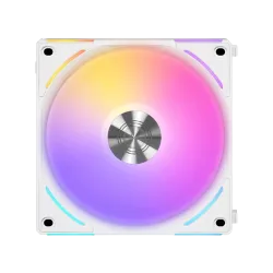مروحة تبريد , ليان لي , UNI FAN AL V2 120 , مفردة , ARGB , تحكم PWM , سرعة 2000RPM - أبيض