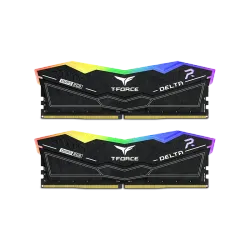 مجموعة ذاكرة سطح المكتب تي فورس دلتا بالوان RGB DDR5 وسعة 16GB من تيم جروب - ذاكرة RAM 5200MH - (2 × 8 GB، لون اسود)