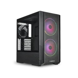 صندوق كمبيوتر ألعاب , ليان لي , لانكول 216 RGB زجاج مقوى ATX متوسط الحجم أسود (G99.LAN216RX.00)