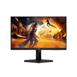شاشة ألعاب 24G4E 23.8 بوصة IPS سريعة 1920 × 1080 (فل اتش دي) من ايه او سي، معدل تحديث 180 هرتز، وقت استجابة 0.5 مللي ثانية، مزامنة تكيفية، تصميم ألعاب بلون أسود/أحمر