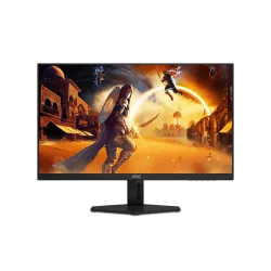 شاشة ألعاب 27G4E 27 بوصة IPS سريعة 1920 × 1080 (فل اتش دي) من ايه او سي، معدل تحديث 180 هرتز، وقت استجابة 0.5 مللي ثانية، موديل HDR10، مزامنة تكيفية، مصممة لأداء الألعاب، أسود