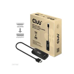 تحويلة اتش دي ام اي + يو اس بي مايكرو الى ديسبلاي بورت من كلوب 3دي CLUB 3D HDMI + Micro USB to DisplayPort™ 4K120Hz or 8K30Hz M/F Active Adapter (CAC-1335)
