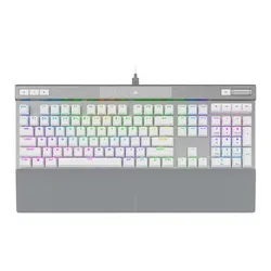 كيبورد ألعاب , كورسير , K70 PRO-WHT-OPX فضي-RGB (CH-910951A-NA)