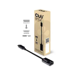 تحويلة ديسبلاي بورت الي اتش دي ام اي من كلوب 3دي DisplayPort™ 1.4 to HDMI™ 2.0b HDR Active Adapter