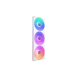مروحة صندوق الكمبيوتر , NZXT , F360 RGB Core (إطار واحد) - أبيض (RF-U36HF-W1)