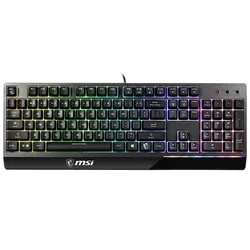 كيبورد ألعاب من ام اس اي Vigor GK30 مع إضاءة خلفية RGB , أزرار مخصصة مضادة للتشويش , مقاوم للماء , إحساس ميكانيكي (S11-04AR212-CLA)