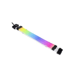 كابل LIAN LI PW8-V2 RGB قابل للتوجيه Strimer Plus V2 8-Pin - باللون الأسود (الموديل: PW8-PV2)