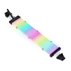 محول كابل للوحة الأم من ليان لي Lian Li Strimer Plus V2 12VHPWR (12+4 To 12+4 Pin) 12 Light Guides ARGB Extension Cable