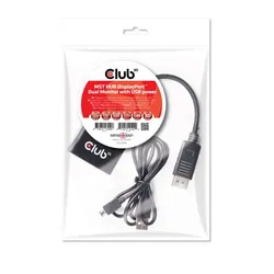 تحويلة ديسبلاي بورت الى منفذين ديسبلاي بورت من كلو 3دي Multi Stream Transport Hub DisplayPort 1.2 Dual Monitor