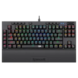 كيبورد ألعاب ميكانيكي , ريدراجون , K596 PRO RGB مع مفاتيح حمراء