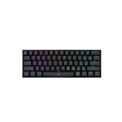 كيبورد ألعاب ميكانيكي , ريدراجون , K630 Dragonborn بنسبة 60% سلكي RGB , 61 مفتاح , مفاتيح حمراء خطية , يدعم Pro Driver , أسود