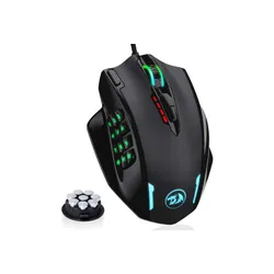 ماوس قيمينق بتصميم ار جي بي وازرار جانبية من ريدراغون Redragon M908 Impact RGB with Side Buttons Optical Wired Gaming Mouse