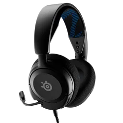 سماعة الألعاب السلكية SteelSeries Arctis Nova 1P - مشغلات صوتية عالية الدقة، ميكروفون بخاصية إلغاء الضوضاء بالذكاء الاصطناعي، تصميم ComfortMAX قابل للتعديل، صوت محيطي 360 درجة، متوافقة مع جميع المنصات بمدخل 3.5 ملم