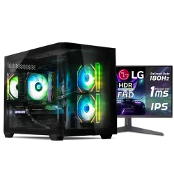 بي سي قيمنق, RYZEN 5 9600X, RTX 4060, رام 16GB, تخزين 1 تيرا SSD,  ويندوز 11, تجميعة بي سي دي ليجيند مخصصة للالعاب مع شاشة تقسيط