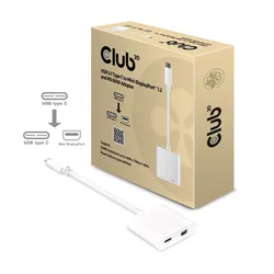 تحويلة يو اس بي تايب سي الى ميني ديسبلاي بورت و يو اس بي تايب سي من كلوب 3دي USB 3.1 Type C to Mini DisplayPort 1.2 and PD 60 W Adapter