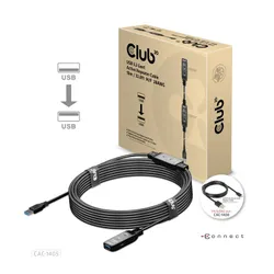كيبل تطويل يو اس بي 10 متر من كلوب 3دي USB 3.2 Gen1 Active Repeater Cable 10m/ 32.8ft M/F 28AWG